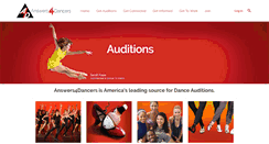 Desktop Screenshot of answers4dancers.com