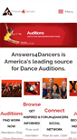 Mobile Screenshot of answers4dancers.com